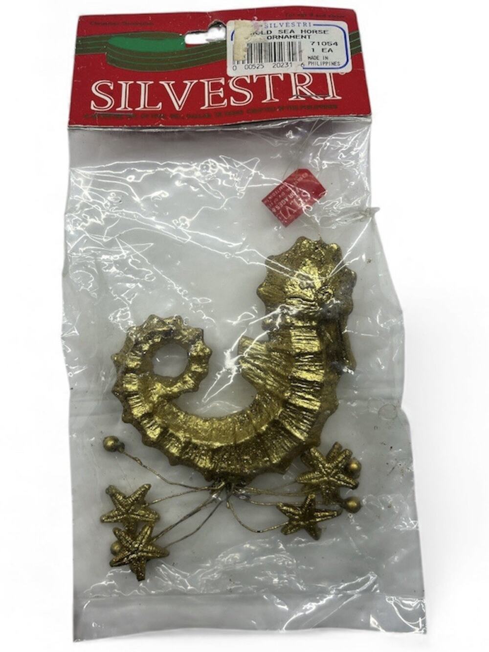 Vintage/ Silvestri Gold Seahorse Ornament.